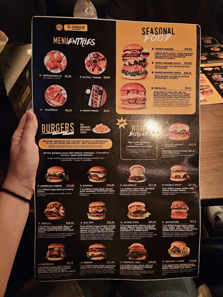 El Garaje Go Burger Miami Menu image 4